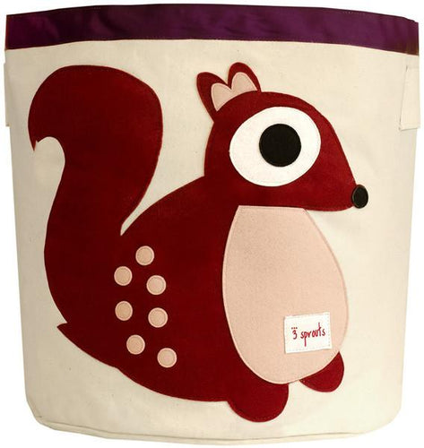 3 Sprouts Storage Bin- Squirrel