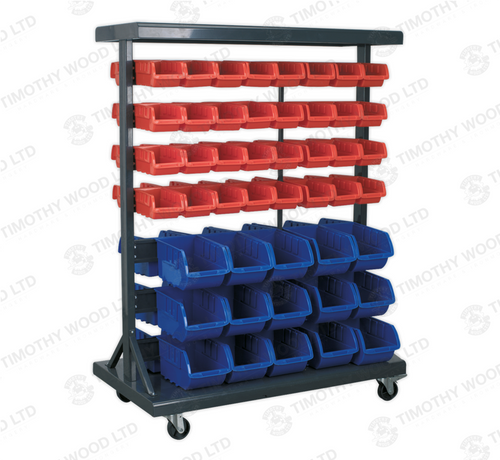 Sealey TPS94 Mobile Bin Storage System with 94 Bins