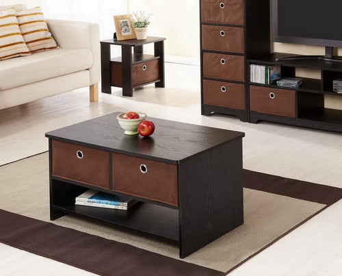 Bellen Coffee Table with Removable Fabric Bin