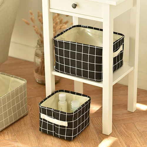 Canvas Storage Basket Sundries Storage Bin