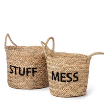 Load image into Gallery viewer, Basket Set of 2 Messy Stuff