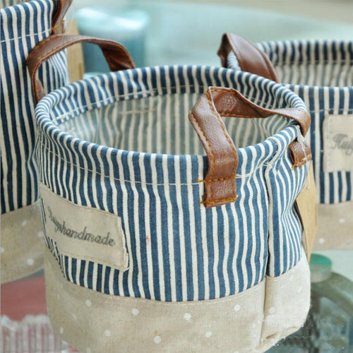 3 Piece Zakka Foldable Laundry Basket