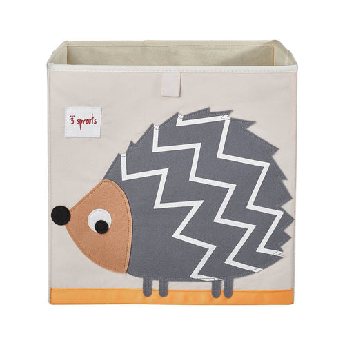 3 Sprouts Fabric Cube Storage Bin - Hedgehog