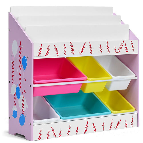 Kids Toy Storage Organizer Children Storage Bins & Book Sleeves